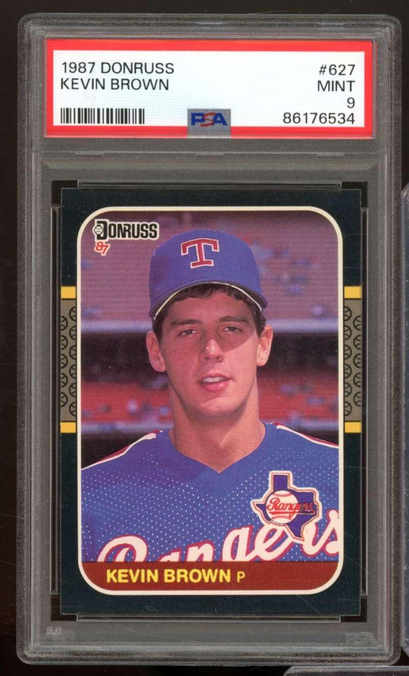 Amazon.com: Kevin Brown Rookie Card 1987 Donruss #627 PSA 9